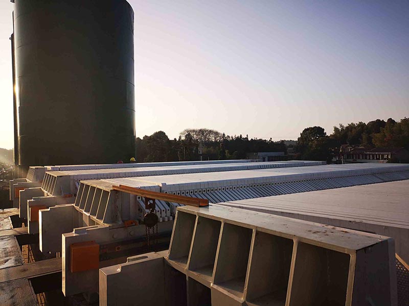 客戶壓濾機使用現場